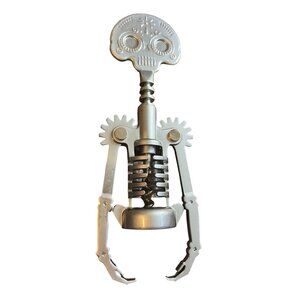 Dia De Muertos Kikkerland Skeleton Corkscrew Dead Steel Wine Bottle Opener Skull